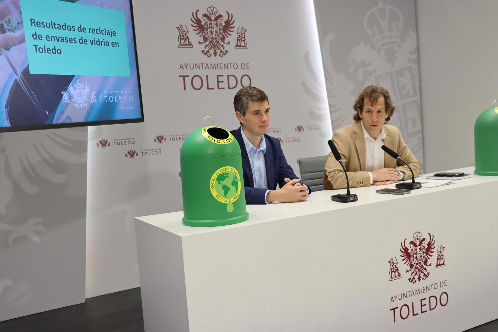 Toledo incrementa en un 3,5% la recogida selectiva de vidrio Toledo incrementa en un 3,5% la recogida selectiva de vidrio
