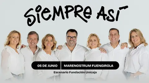 Este verano llega a Marenostrum Fuengirola uno de los grupos más queridos de la música española: Siempre Así Este verano llega a Marenostrum Fuengirola uno de los grupos más queridos de la música española: Siempre Así