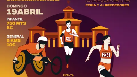 Abiertas las inscripciones para la VI Carrera inclusiva de Amiab Albacete que será el 19 de abril Abiertas las inscripciones para la VI Carrera inclusiva de Amiab Albacete que será el 19 de abril