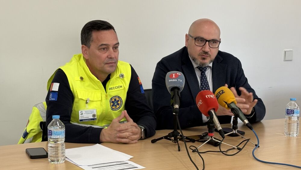 Alberto López Ballesteros y Francisco José García durante la rueda de prensa