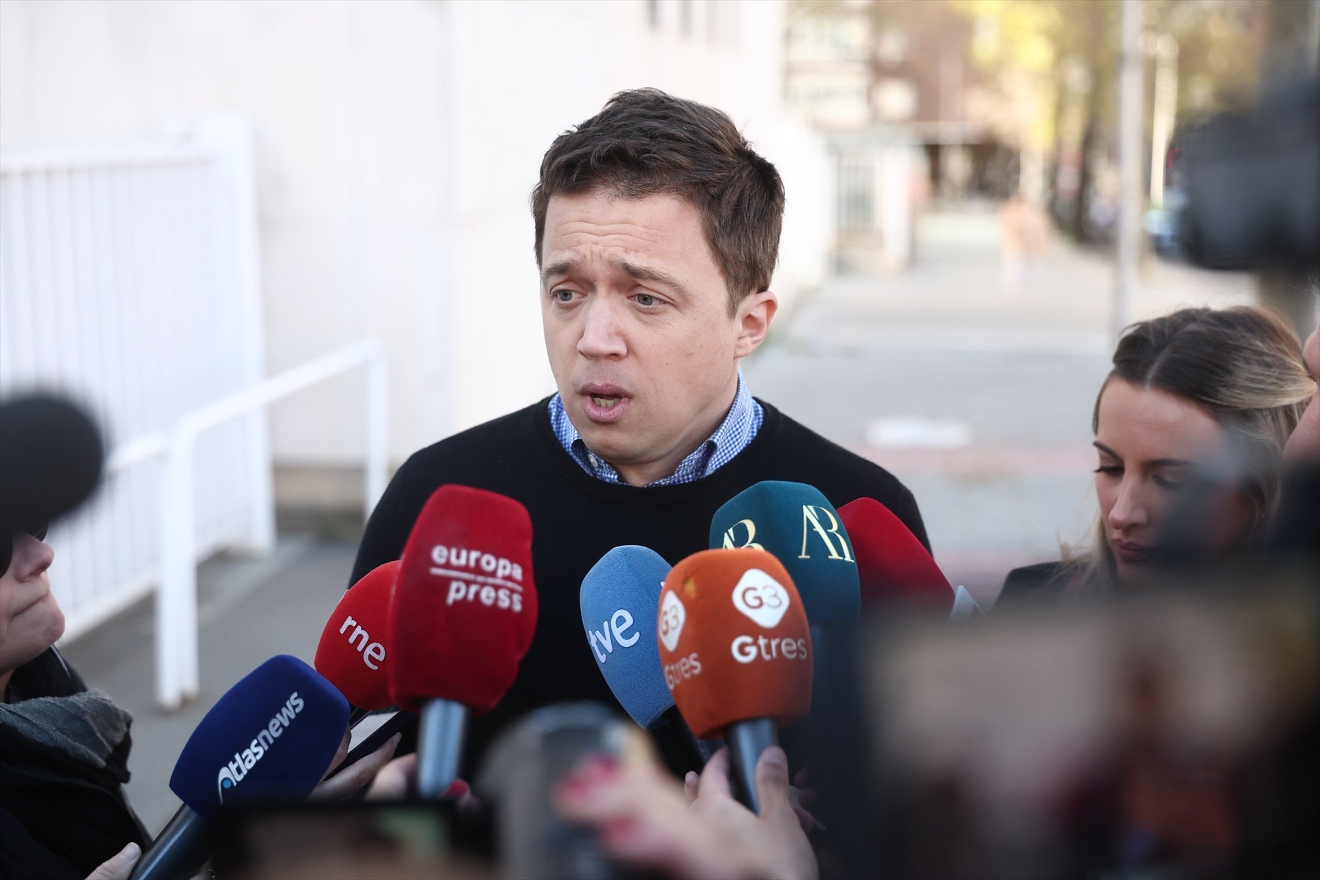 El exportavoz de Sumar, Íñigo Errejón, a su llegada a los juzgados de Plaza de Castilla El exportavoz de Sumar, Íñigo Errejón, a su llegada a los juzgados de Plaza de Castilla