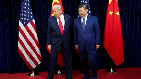 Donald Trump junto a Xi Jinping Donald Trump junto a Xi Jinping
