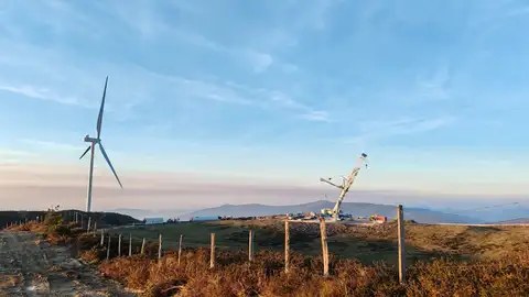 Obras del Parque Eólico El Escudo Cantabria Obras del Parque Eólico El Escudo Cantabria