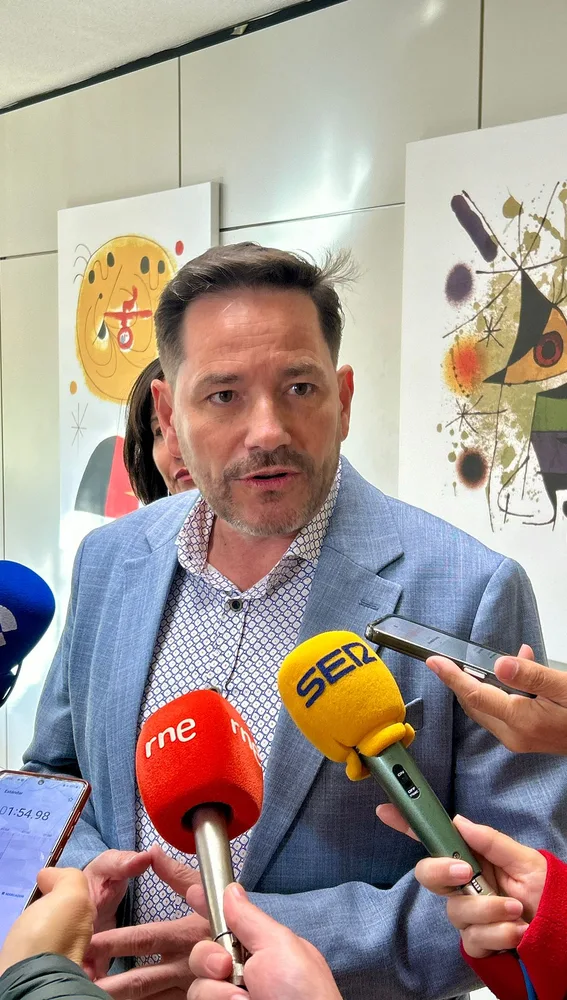 David Broceño atiende a los medios de comunicación David Broceño atiende a los medios de comunicación