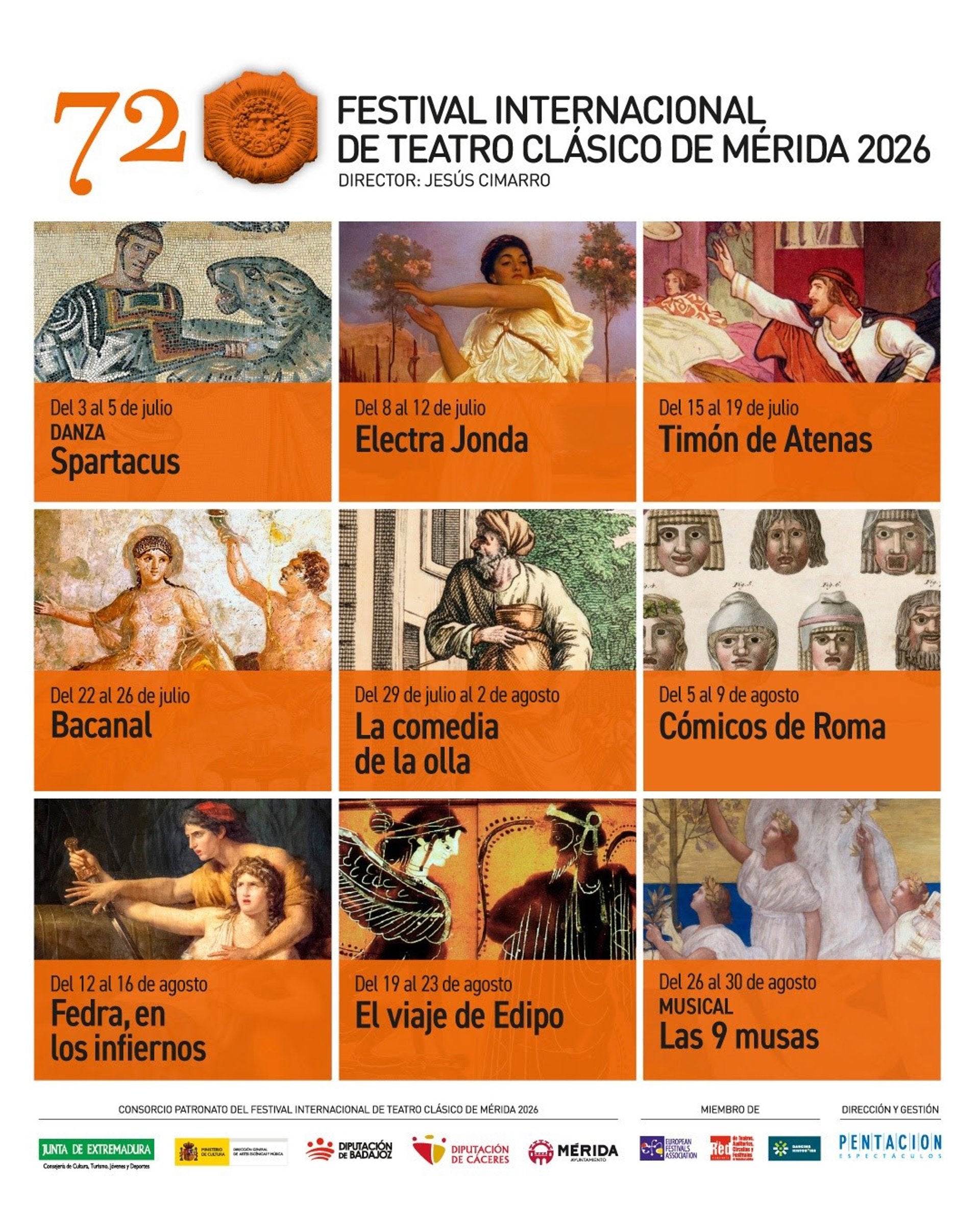 El Festival de Mérida supera en tan sólo una semana las 15.000 entradas vendidas tras la presentación de su 72ª edición El Festival de Mérida supera en tan sólo una semana las 15.000 entradas vendidas tras la presentación de su 72ª edición