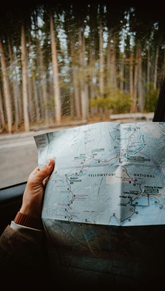 Mapa del Parque de Yellowstone