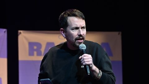 El exvicepresidente del Gobierno, Pablo Iglesias, interviene durante un mitin de Podemos-Alianza Verde, a 4 de febrero de 2026, en Zaragoza, Arag&oacute;n (Espa&ntilde;a).