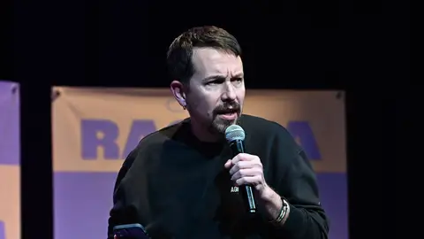 El exvicepresidente del Gobierno, Pablo Iglesias, interviene durante un mitin de Podemos-Alianza Verde, a 4 de febrero de 2026, en Zaragoza, Aragón (España). El exvicepresidente del Gobierno, Pablo Iglesias, interviene durante un mitin de Podemos-Alianza Verde, a 4 de febrero de 2026, en Zaragoza, Aragón (España).