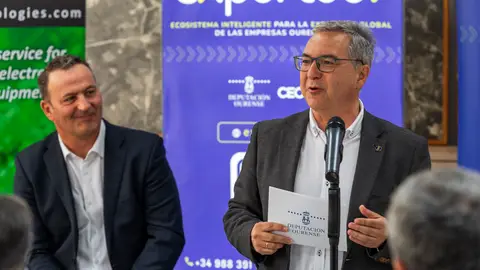 Luis Menor pon ó programa ExportOU como exemplo de “éxito de cooperación” Luis Menor pon ó programa ExportOU como exemplo de “éxito de cooperación”