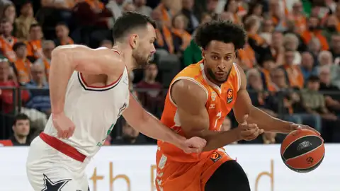 Braxton Key durante el partido de la Euroleague entre Valencia Basket y Armani Milan Braxton Key durante el partido de la Euroleague entre Valencia Basket y Armani Milan