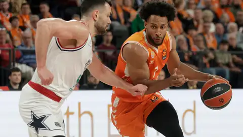 Braxton Key durante el partido de la Euroleague entre Valencia Basket y Armani Milan Braxton Key durante el partido de la Euroleague entre Valencia Basket y Armani Milan