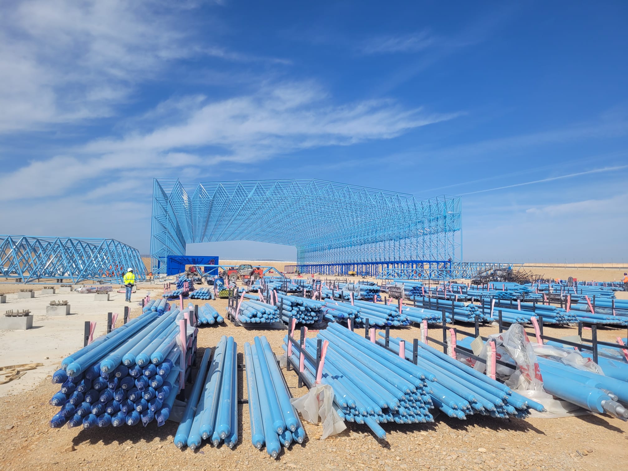Siguen avanzando los trabajos del "astropuerto" de Teruel Siguen avanzando los trabajos del "astropuerto" de Teruel
