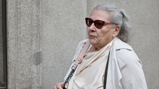 Carmen Pano a su llegada este jueves al Tribunal Supremo/ EFE/Sergio P&eacute;rez