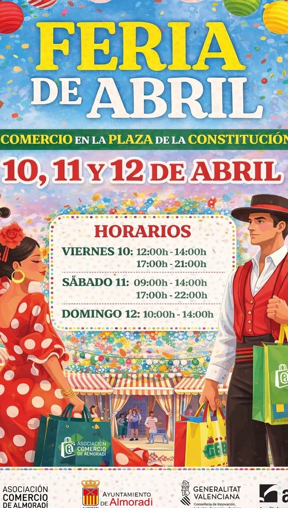 La Feria del Comercio ‘Feria de Abril’ de Almoradí contará este fin de semana con una quincena de comercios y numerosas actividades La Feria del Comercio ‘Feria de Abril’ de Almoradí contará este fin de semana con una quincena de comercios y numerosas actividades