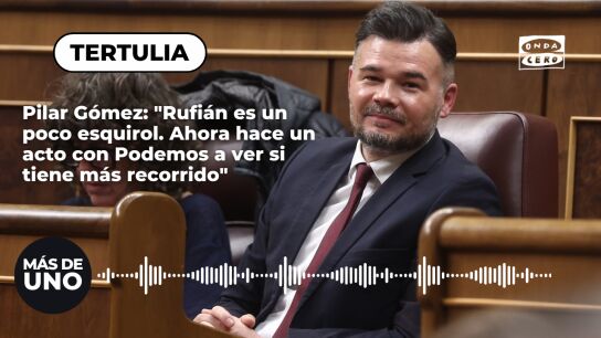 Pilar G&oacute;mez: "Rufi&aacute;n es un poco esquirol. Ahora hace un acto con Podemos a ver si tiene m&aacute;s recorrido"