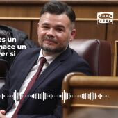  Pilar Gómez: "Rufián es un poco esquirol. Ahora hace un acto con Podemos a ver si tiene más recorrido"