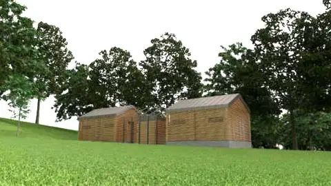 Construción de aseos públicos na área recreativa de Cachamuíña Construción de aseos públicos na área recreativa de Cachamuíña