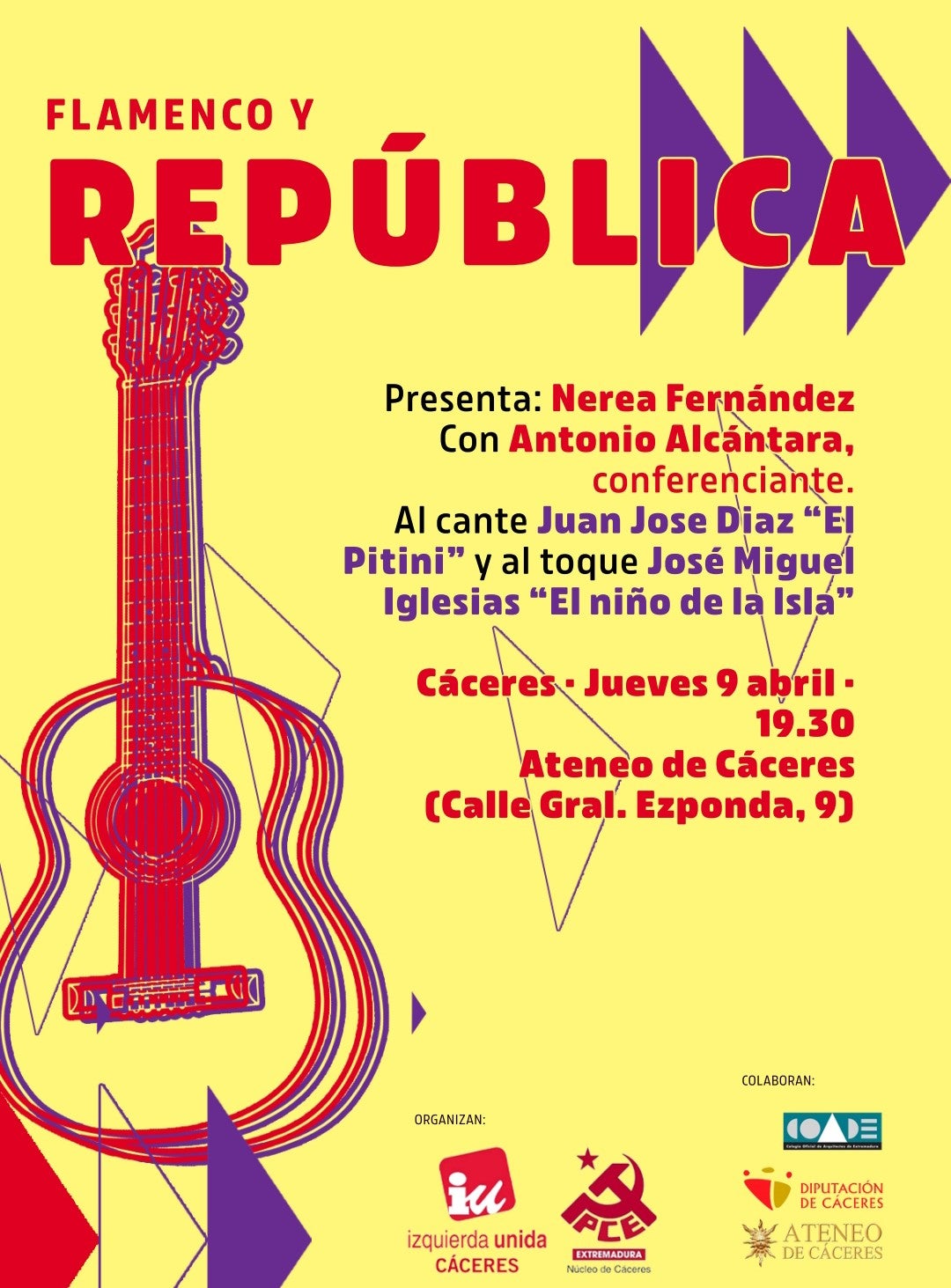 -Izquierda Unida y el Partido Comunista organizan en Cáceres un 'Abril republicano' -Izquierda Unida y el Partido Comunista organizan en Cáceres un 'Abril republicano'