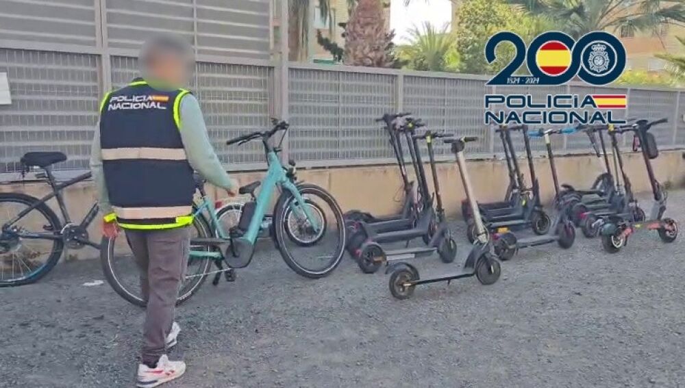 Bicicletas y patinetes robados 