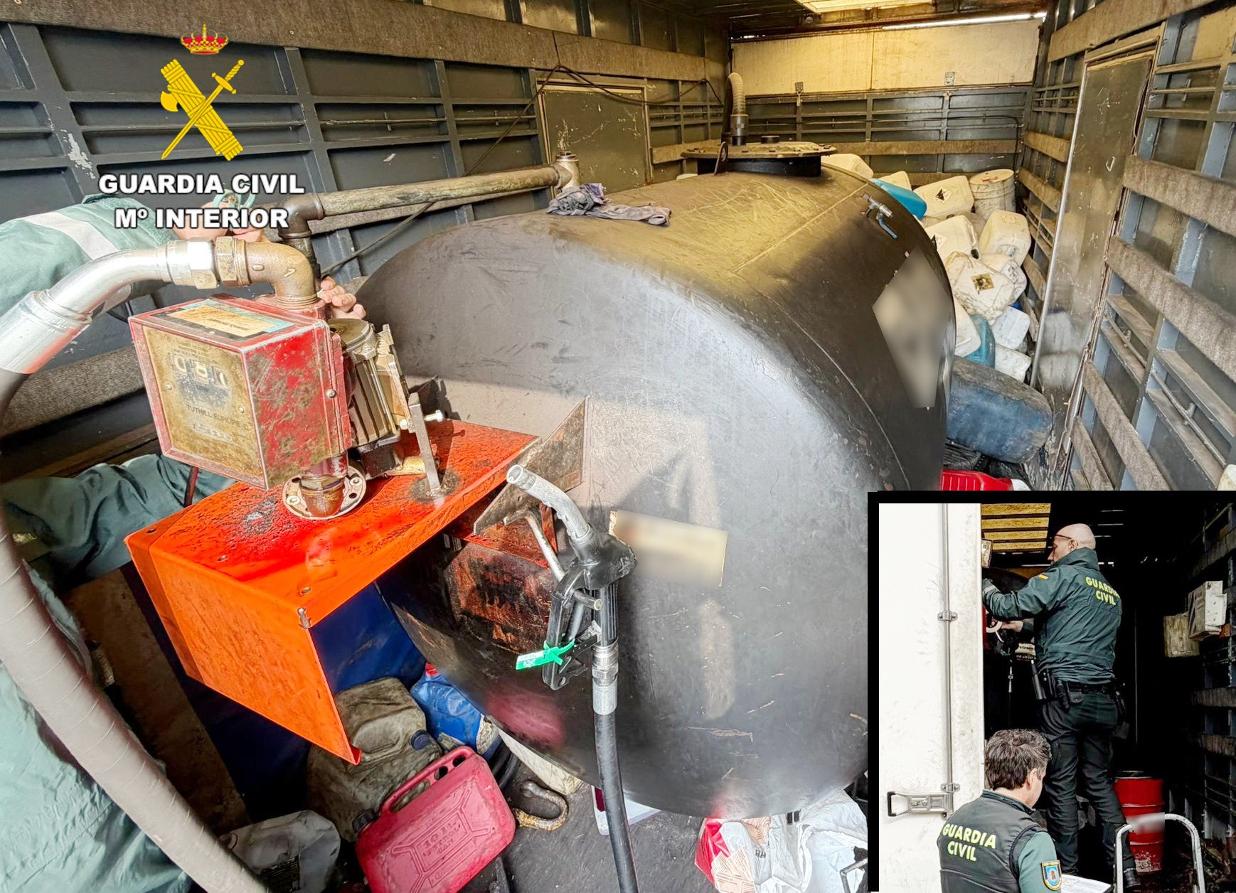 Precintado un depósito irregular de gasoil que daba servicio a una empresa de camiones de Medio Cudeyo Precintado un depósito irregular de gasoil que daba servicio a una empresa de camiones de Medio Cudeyo