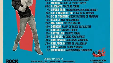 Unas 18.000 personas asistirán este sábado al concierto de Fito & Fitipaldis en Cáceres en el recinto ferial Unas 18.000 personas asistirán este sábado al concierto de Fito & Fitipaldis en Cáceres en el recinto ferial