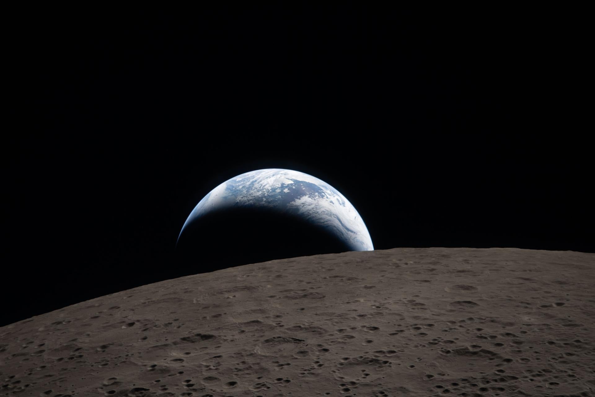 Vista de La Tierra desde La Luna Vista de La Tierra desde La Luna
