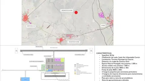Publicada la licitación de la redacción del proyecto del aeródromo de Cáceres Publicada la licitación de la redacción del proyecto del aeródromo de Cáceres