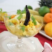 Macedonia de frutillas