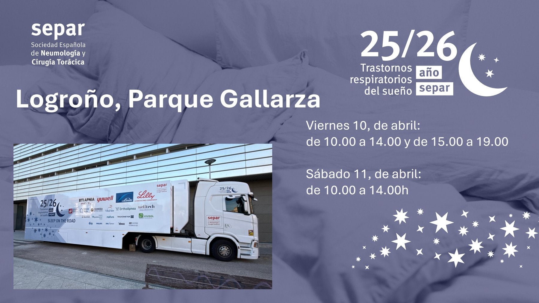 La campaña “Sleep on the road” ofrece diagnósticos gratuitos del sueño en Logroño La campaña “Sleep on the road” ofrece diagnósticos gratuitos del sueño en Logroño