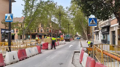 Reabre al tráfico la avenida de Guadalajara de Alcalá de Henares Avenida de Guadalajara de Alcalá de Henares
