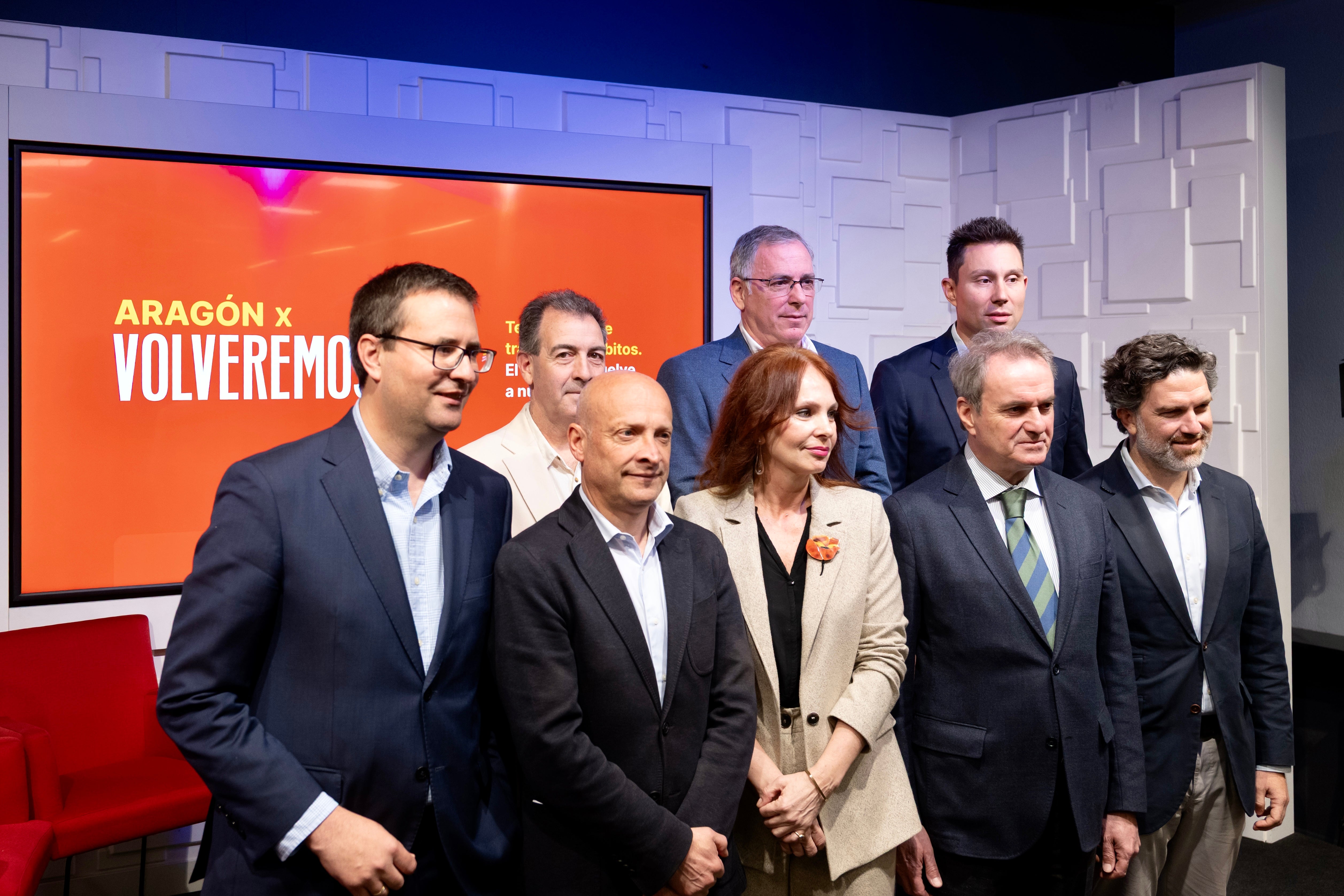 Representantes de Ibercaja, Hiberus, Ayuntamiento de Zaragoza, Feria de Zaragoza y Gobierno de Aragón Representantes de Ibercaja, Hiberus, Ayuntamiento de Zaragoza, Feria de Zaragoza y Gobierno de Aragón