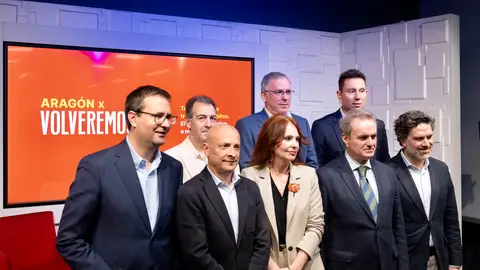 Representantes de Ibercaja, Hiberus, Ayuntamiento de Zaragoza, Feria de Zaragoza y Gobierno de Aragón Representantes de Ibercaja, Hiberus, Ayuntamiento de Zaragoza, Feria de Zaragoza y Gobierno de Aragón