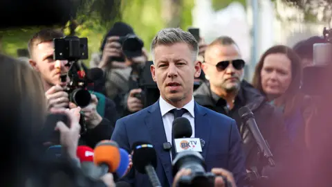 El candidato de la oposición a las elecciones de Hungría, Péter Magyar El candidato de la oposición a las elecciones de Hungría, Péter Magyar