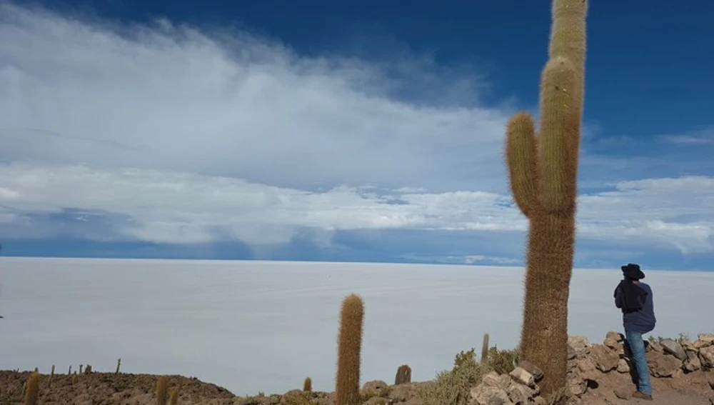 La gran costra blanca del Salar de Uyuni La gran costra blanca del Salar de Uyuni