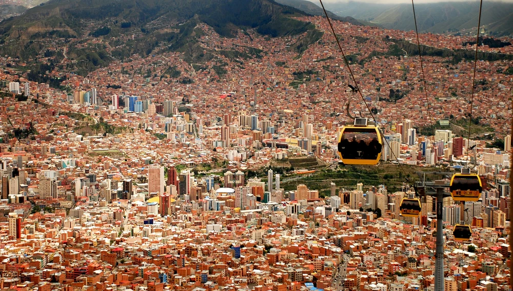 Teleférico urbano de La Paz, Bolivia Teleférico urbano de La Paz, Bolivia