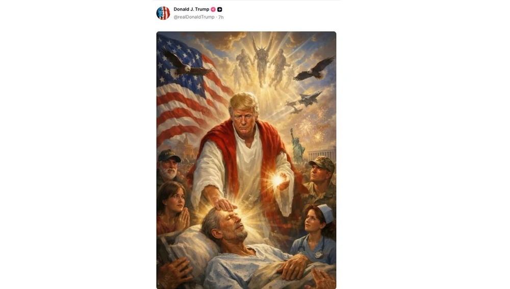 La imagen que ha borrado Donald Trump tras publicarla en Social Truth La imagen que ha borrado Donald Trump tras publicarla en Social Truth