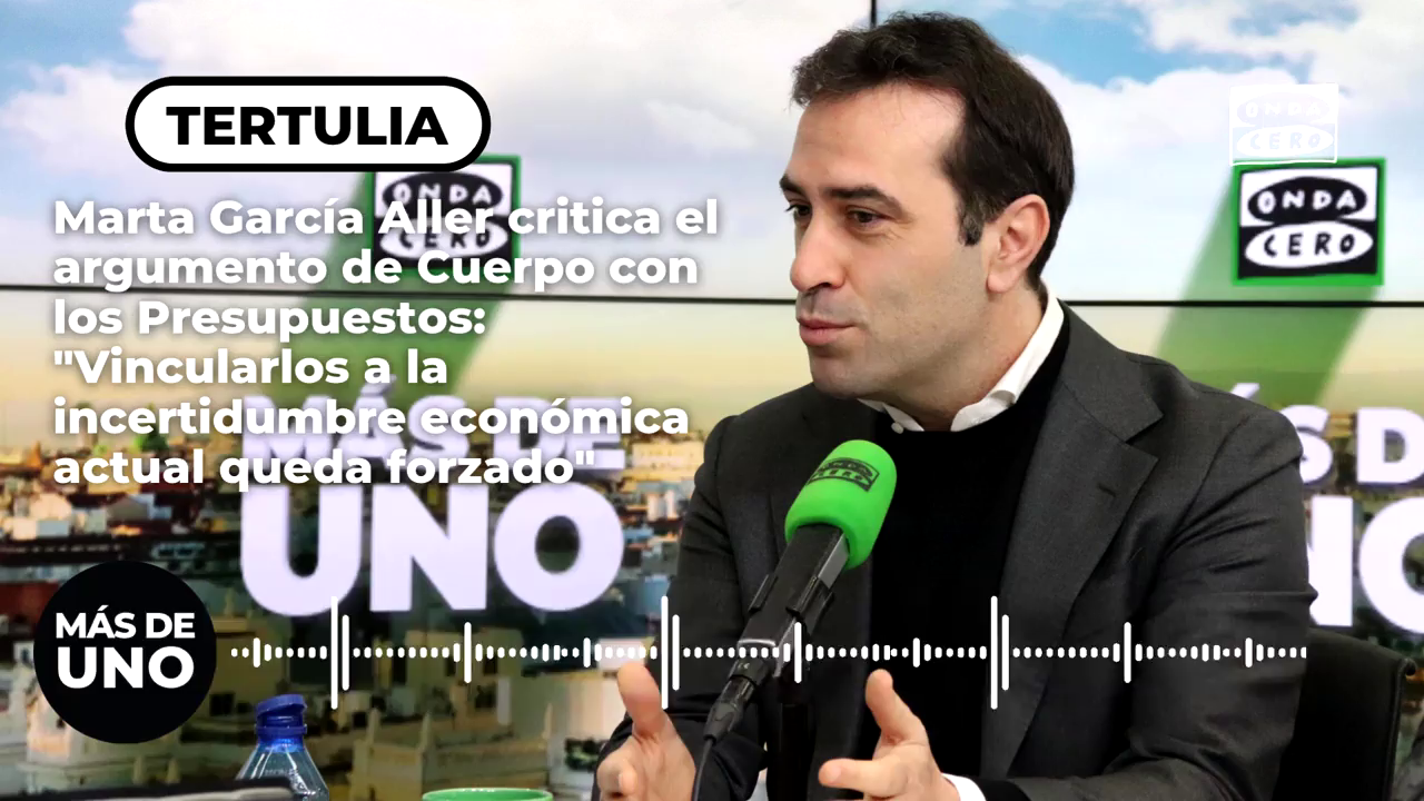 Marta García Aller critica el argumento de Cuerpo: "Vincular la falta de Presupuestos a la incertidumbre económica actual queda forzado" Marta García Aller critica el argumento de Cuerpo: "Vincular la falta de Presupuestos a la incertidumbre económica actual queda forzado"
