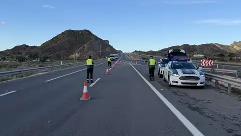 La Guardia Civil de Tráfico durante un control La Guardia Civil de Tráfico durante un control
