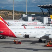 Imagen de archivo de aviones de Iberia 