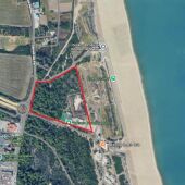 Marcado en rojo, el ámbito de la actuación