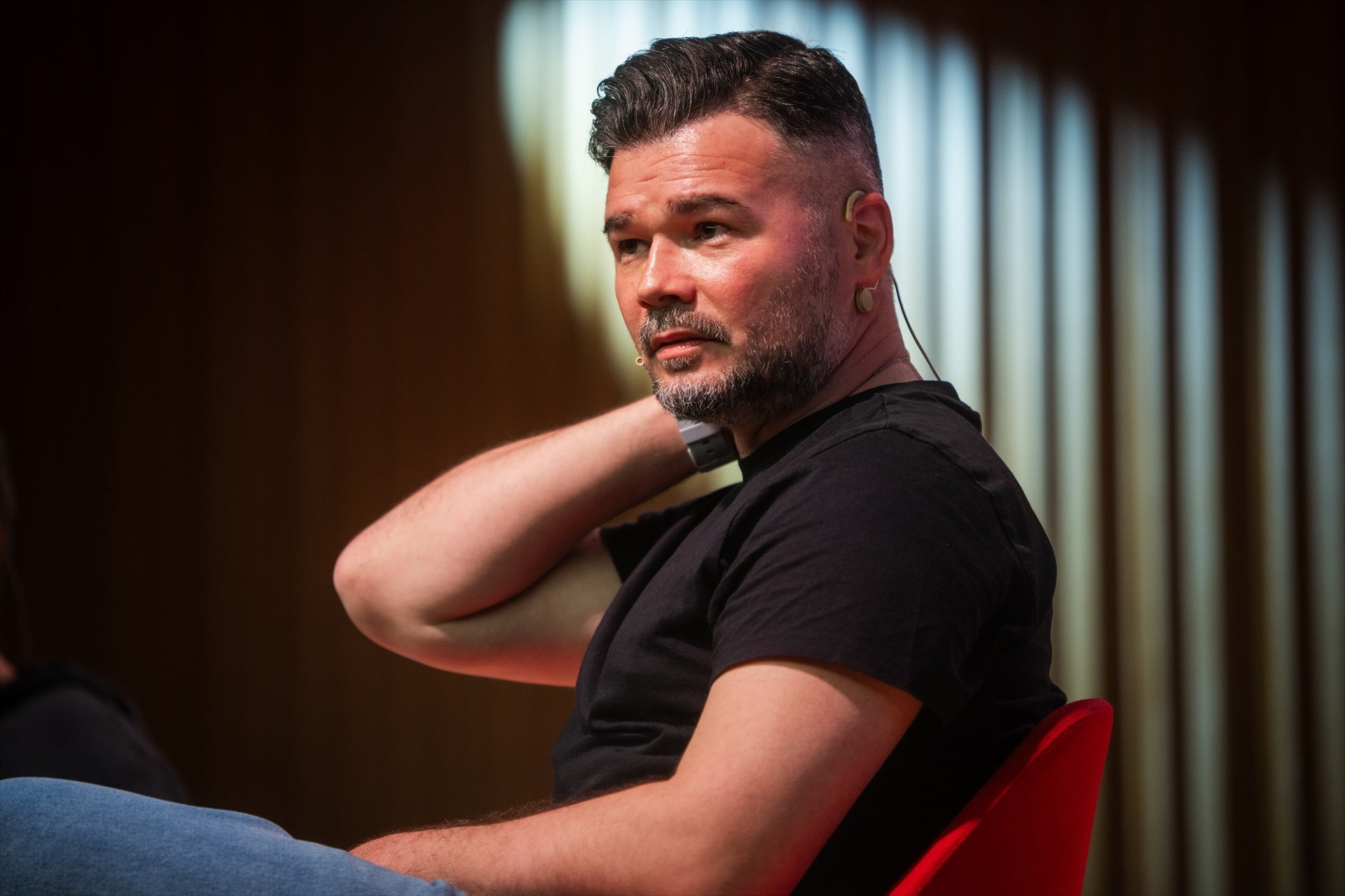 El portavoz de ERC en el Congreso de los Diputados, Gabriel Rufián durante el diálogo 'Què s'ha de fer?' El portavoz de ERC en el Congreso de los Diputados, Gabriel Rufián durante el diálogo 'Què s'ha de fer?'