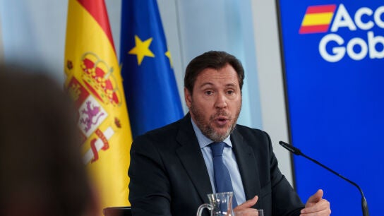 &Oacute;scar Puente durante una rueda de prensa posterior al Consejo de Ministros 