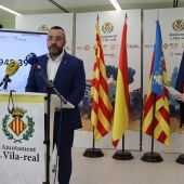 El alcalde de Vila-real, José Benlloch, y la Vicealcaldesa, María Fajardo, han presentado el presupuesto municipal. 