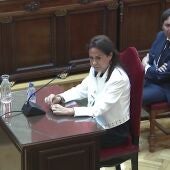 La expresidenta de Adif Isabel Pardo de Vera, durante su declaración como testigo en el Tribunal Supremo en el juicio de las mascarillas