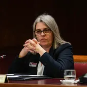 Francisca Muñoz, extrabajadora de la cooperativa Noran y esposa del exdiputado socialista Santos Cerdán Francisca Muñoz, extrabajadora de la cooperativa Noran y esposa del exdiputado socialista Santos Cerdán