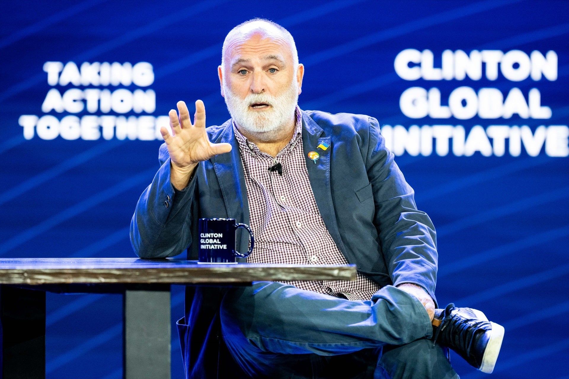 El chef José Andrés durante una charla en Nueva York El chef José Andrés durante una charla en Nueva York