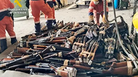 Destruidas en Cantabria más de 1.300 armas por el procedimiento de fundición Destruidas en Cantabria más de 1.300 armas por el procedimiento de fundición