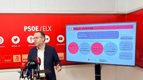 Héctor Díez, portavoz del PSOE en el Ayuntamiento de Elche. Héctor Díez, portavoz del PSOE en el Ayuntamiento de Elche.