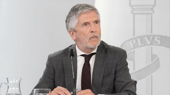 El ministro de Interior, Fernando Grande Marlaska, durante una rueda de prensa posterior al Consejo de Ministros