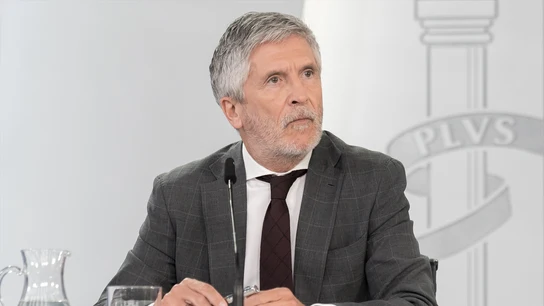El ministro de Interior, Fernando Grande Marlaska, durante una rueda de prensa posterior al Consejo de Ministros El ministro de Interior, Fernando Grande Marlaska, durante una rueda de prensa posterior al Consejo de Ministros